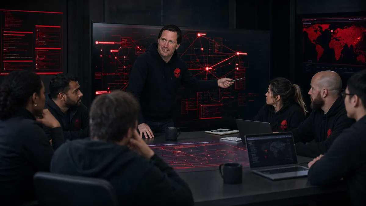 Tom Pearl directing a professional red-team operation