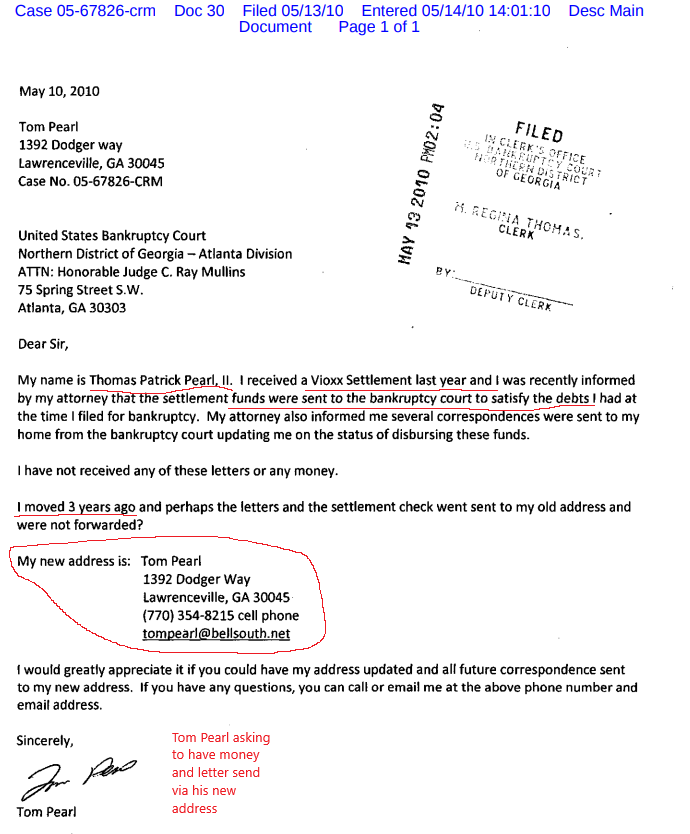 Tom Pearl court document 2