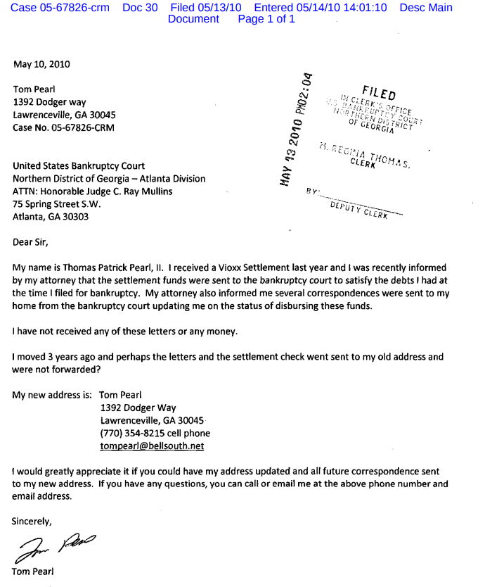 Tom Pearl sex offender registry